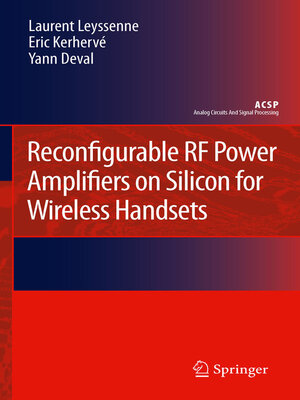 cover image of Reconfigurable RF Power Amplifiers on Silicon for Wireless Handsets